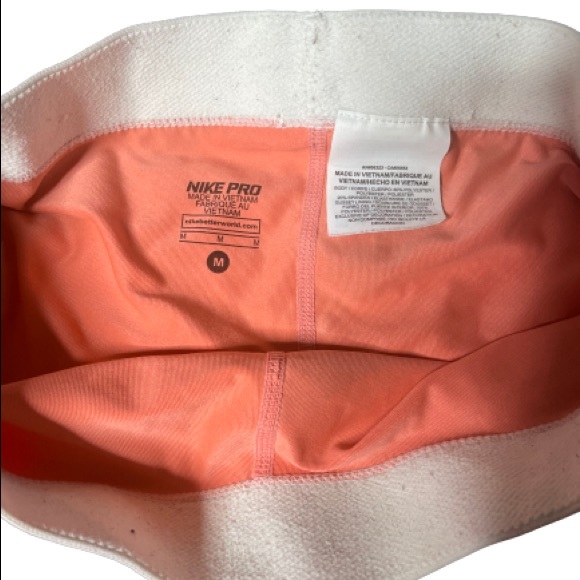 Nike Dri-Fit Biker Shorts, Black and Orange, Size Medium - Picture 3 of 3